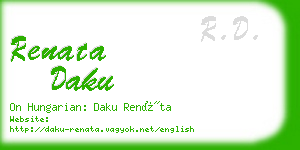 renata daku business card